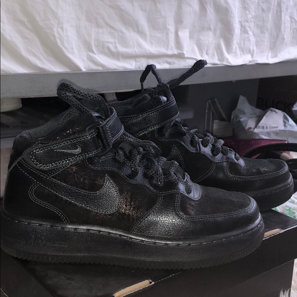 Metallic Navy Air Force Ones